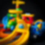 Colorful master track toys promoting child development