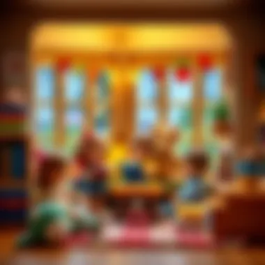 A cozy reading corner with children and Migros Ayıcık