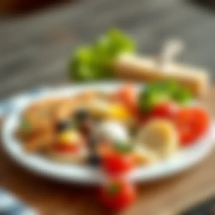 Illustration of a balanced meal plate emphasizing nutrition