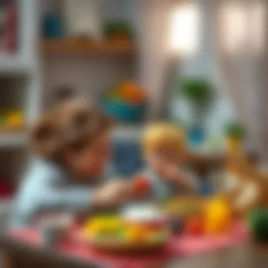 Mother and child enjoying a nutritious meal together