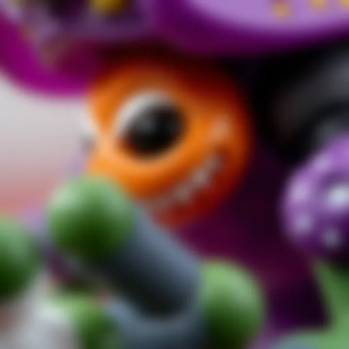 Safety Features of Monster Toys A close-up of safety features in a monster toy