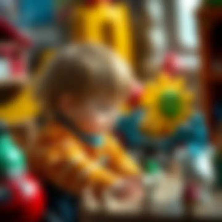 Exploration and Discovery in Play A child exploring their surroundings with curiosity