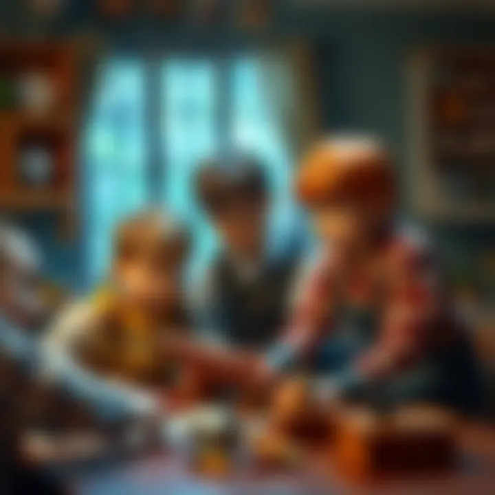 Children collaborating to solve a mystery