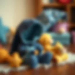 A collection of thoughtful gifts for newborns, including toys and clothing.