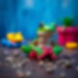 A vibrant sitting frog toy encouraging imaginative play in children