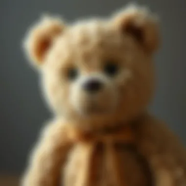 A classic teddy bear with a warm expression