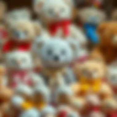 A collection of various teddy bear designs and styles