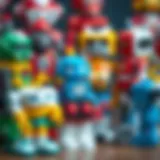 A creative toy robot collection showcasing various unique designs