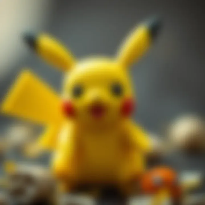 Artistic representation of Pikachu in pop culture
