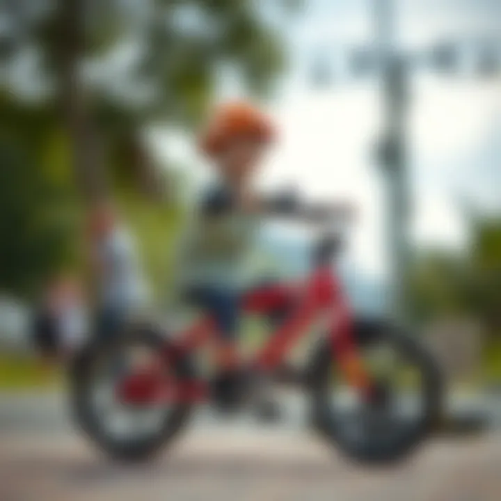 Children enjoying a ride on Pilsan Atom Bicycle