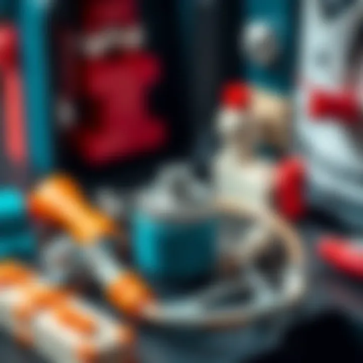 Close-up of the Pilsan doctor set showcasing its components