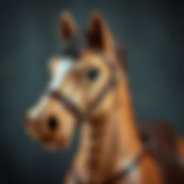 Safety Features of Pilsan Toy Horse Close-up of Pilsan toy horse showcasing safety features