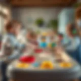 Children playing with water and sand activity table