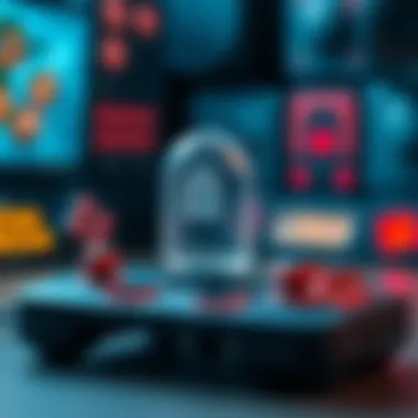 User Security in Gaming Applications Conceptual image showing user security in gaming apps