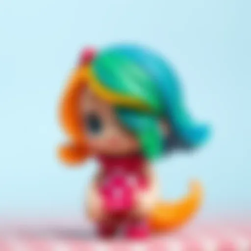 Polly Pocket character showcasing vibrant colors