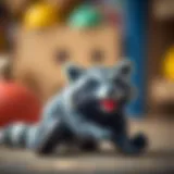 Engaging raccoon toy encouraging educational play