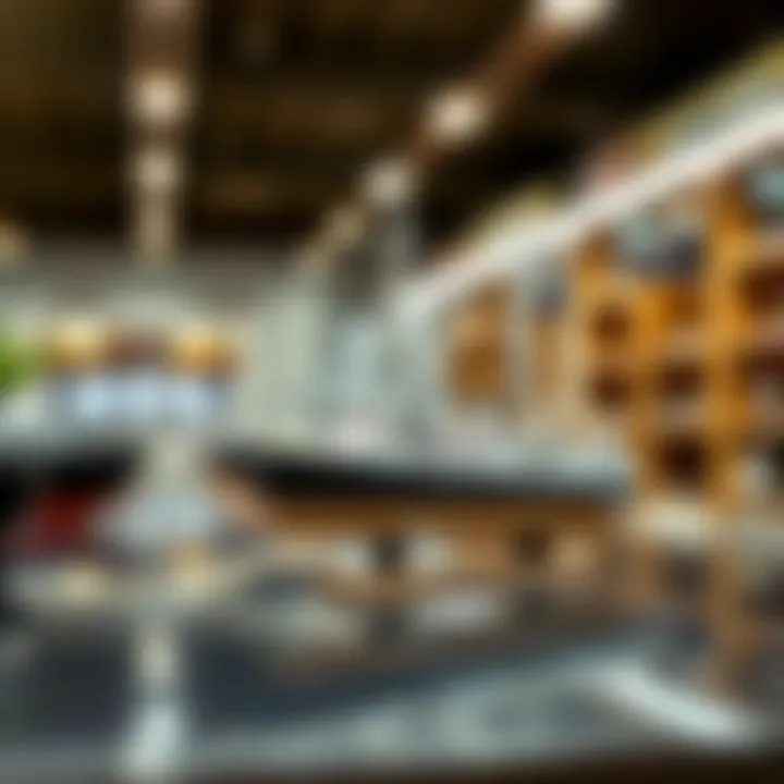 A serene scene depicting a completed Revell ship model on display