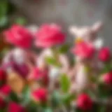 A collection of rose-themed toys for children