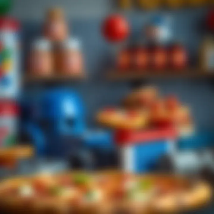 Safe and secure pizza toys for children