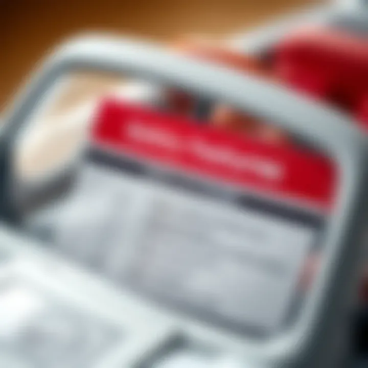 Safety Features Checklist A close-up of a safety features checklist for children's electric cars