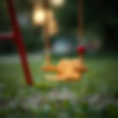 Safety features of a children's swing