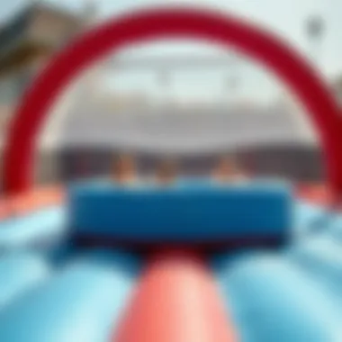 Safety measures in inflatable bounce pools