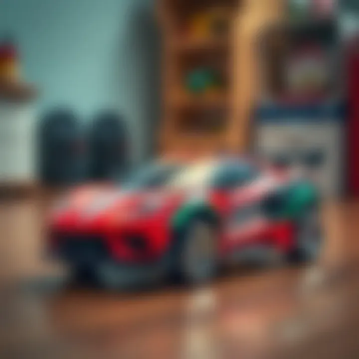 A visual representation of safety standards for children's toys, including remote-controlled cars