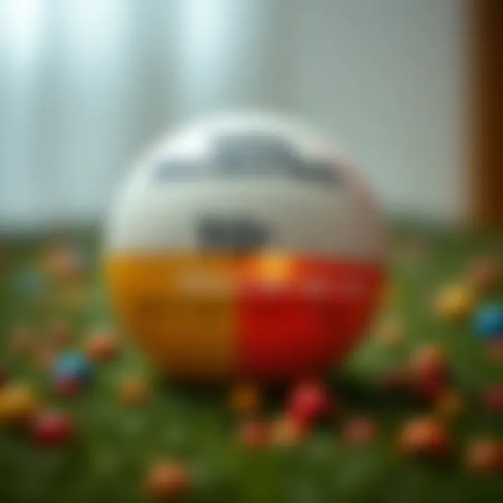 An infographic displaying safety standards for children's toys, specifically silent balls.