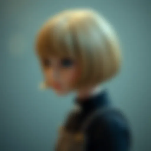 Playful bob haircut for girls