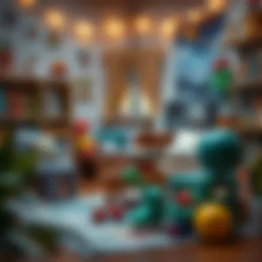 Learning and Play: A Harmonious Blend A cozy corner with books and toys, promoting learning through play