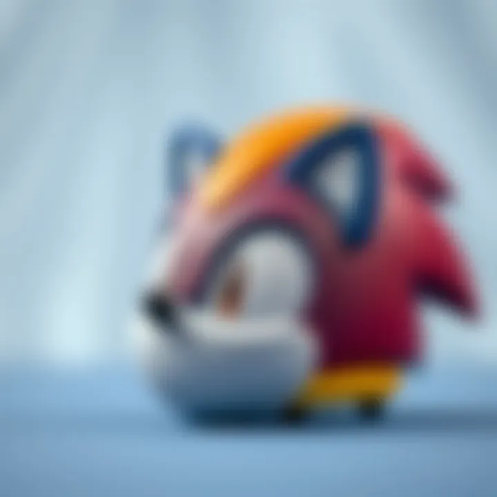 Colorful Sonic hat designed for imaginative play