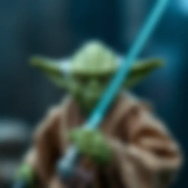 A powerful image of Yoda using the Force