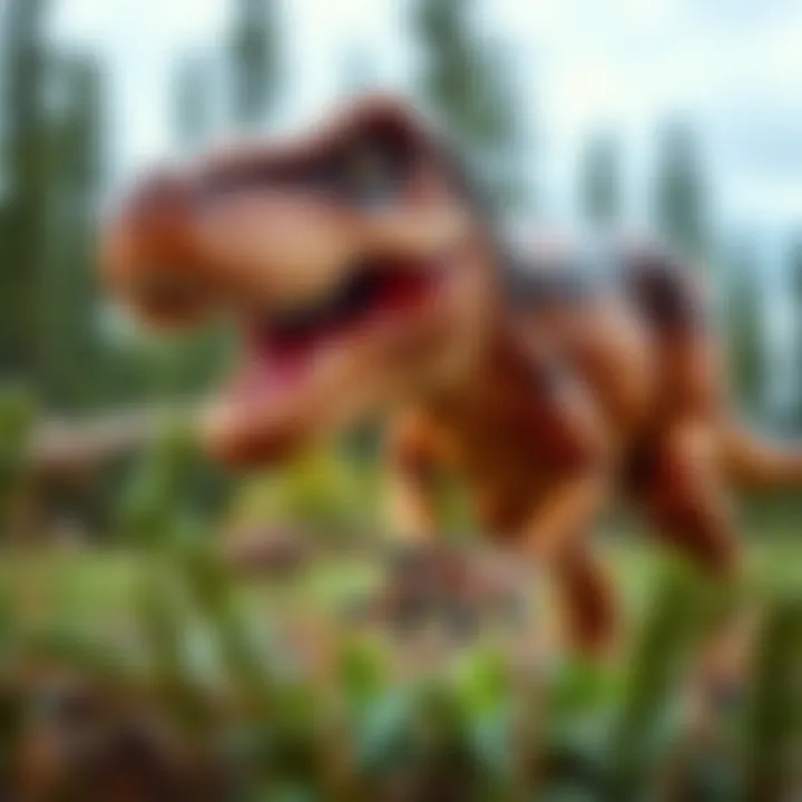 T-Rex in a Prehistoric Hunt T-Rex illustration during a prehistoric hunt