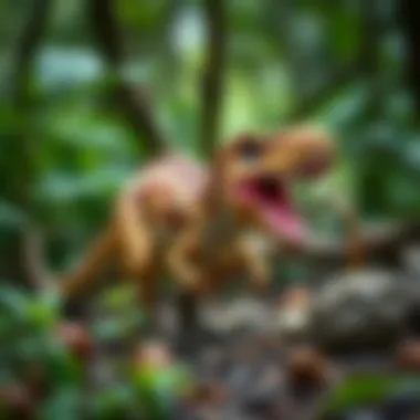 T-Rex in its Natural Habitat Artistic representation of T-Rex in its natural habitat