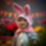 A child wearing a rabbit costume, showcasing creativity and joy.