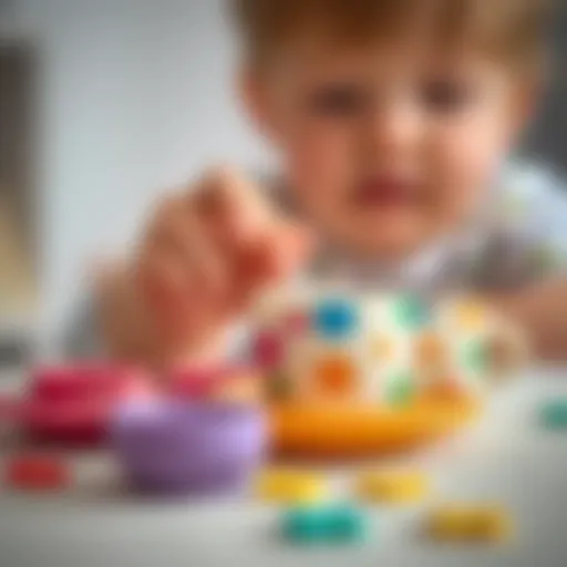 Colorful toy cup set encouraging imaginative play