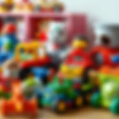 An assortment of safe toys showcasing safety standards for children