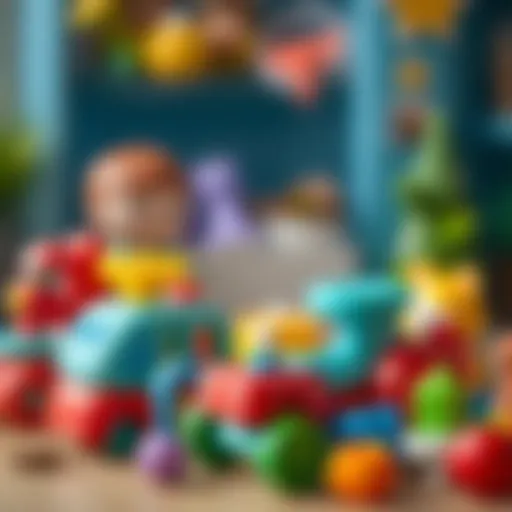 Colorful toys suitable for toddlers