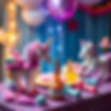 A beautifully arranged unicorn-themed party setup that sparks joy