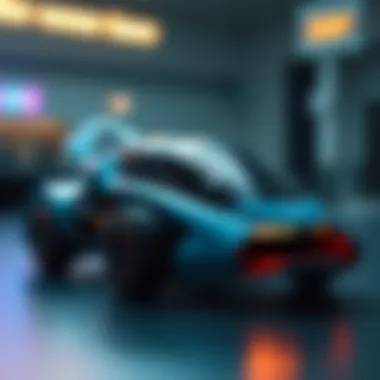 A futuristic alien vehicle design concept