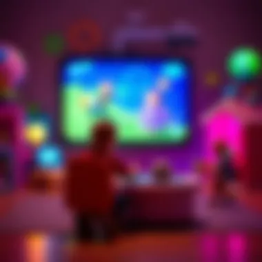 Interactive games encouraging children's development