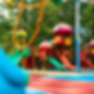 Colorful playground area designed for children