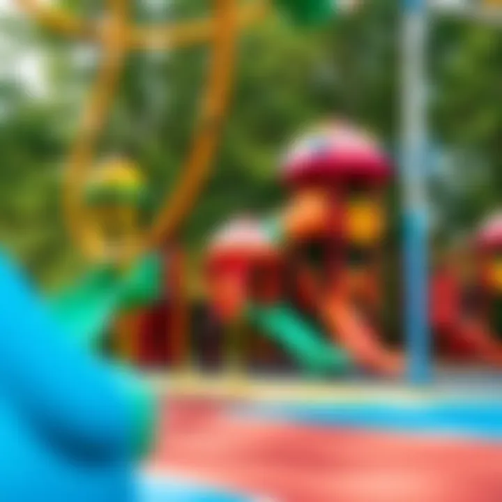 Colorful playground area designed for children