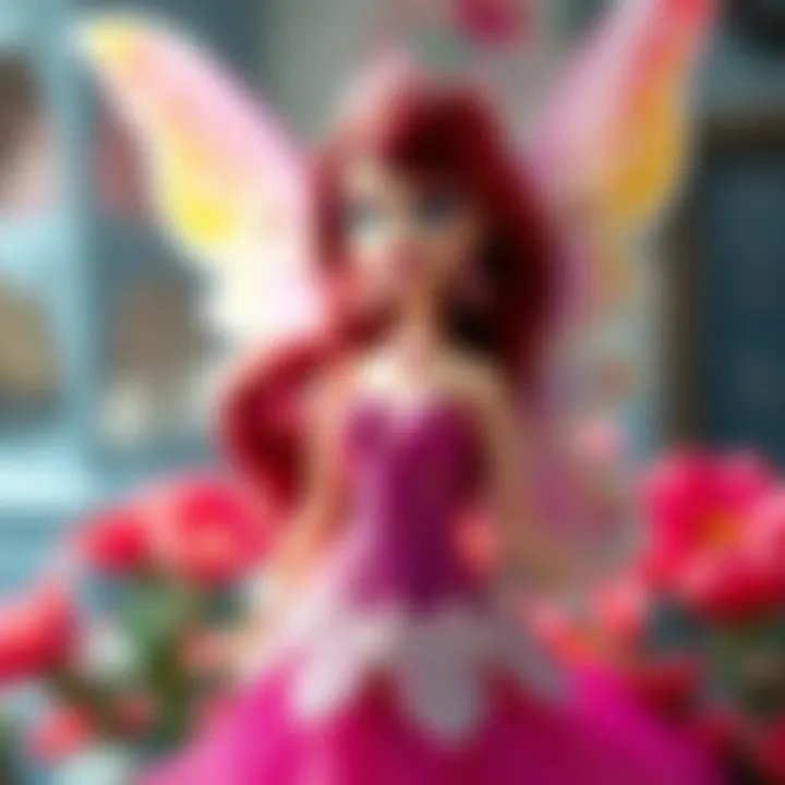 A captivating depiction of Winx Bloom Doll showcasing its enchanting design.