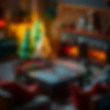 A cozy living room setting for game night